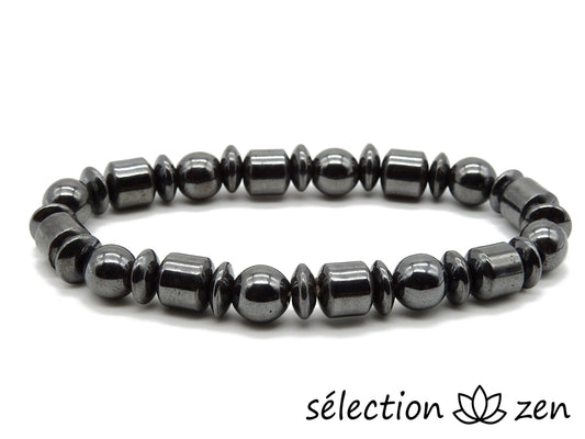 selection-zen bracelet hématite magnétique trio de perles 8mm