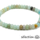 selection zen bracelet perles plates amazonite 6mm