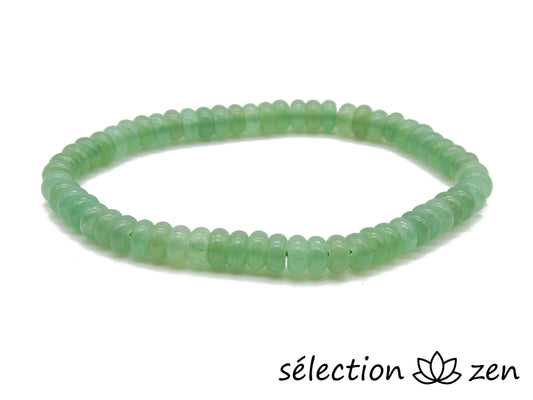 bracelet aventurine perles plates 6mm selection-zen