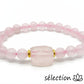 bracelet énergie quartz rose 8mm selection-zen