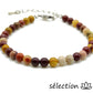 selection-zen bracelet réglable argenté 4mm jaspe mokaite 