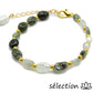 selection zen bracelet réglable doré quartz rutile pierres roulées harmonie