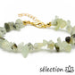 bracelet réglable doré préhnite pierres irrégulières selection-zen