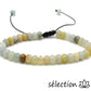 selection zen bracelet réglable perles plates 6mm amazonite