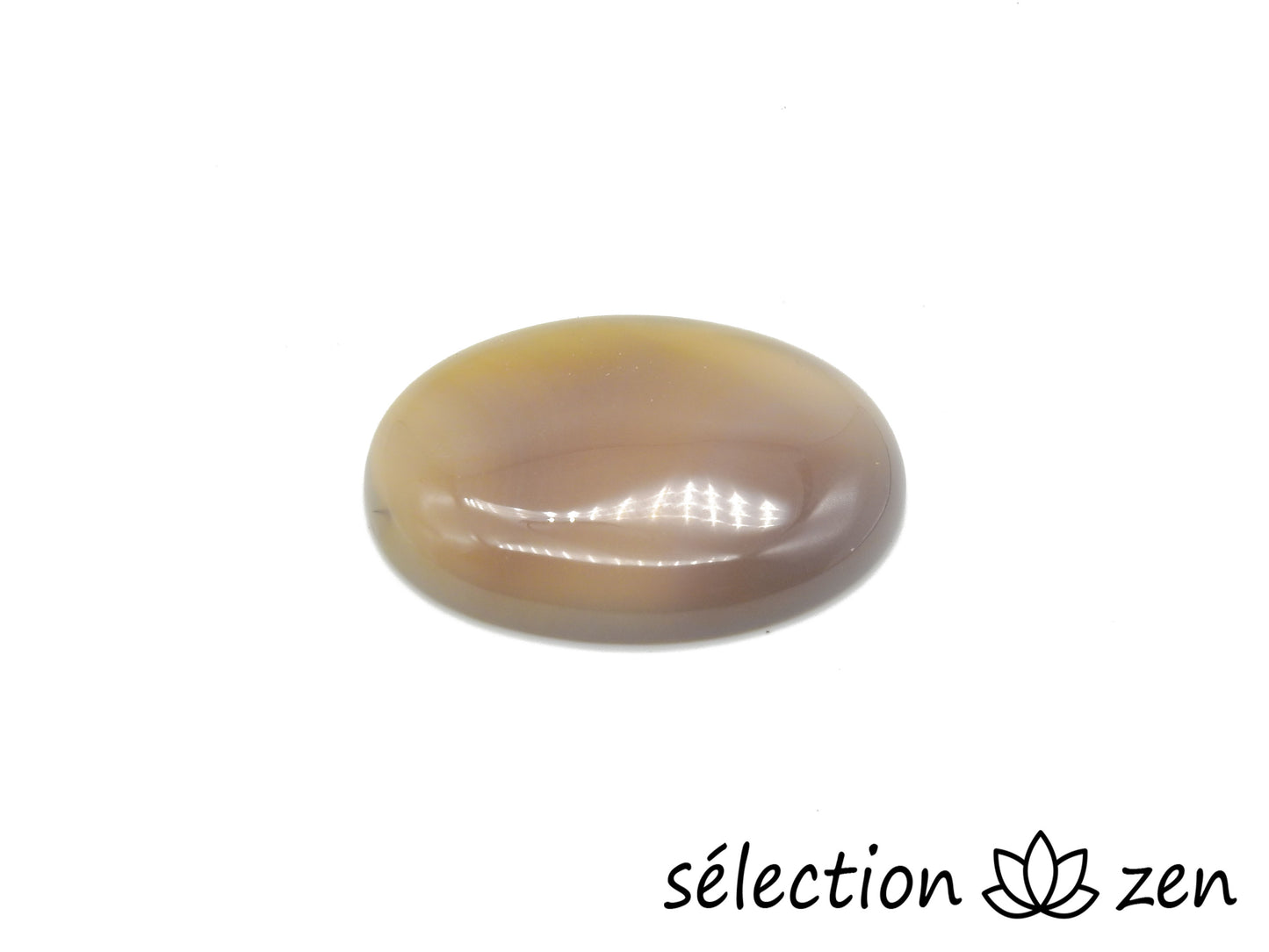 agate grise cabochon 30x40mm selection-zen