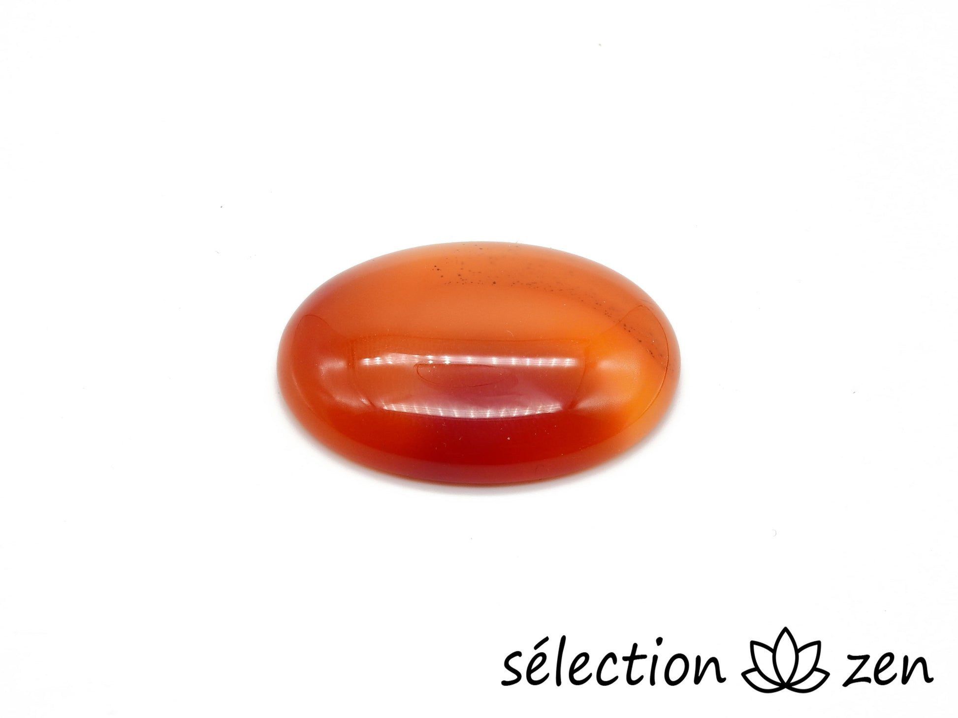 cabochon agate rouge 30x40mm selection-zen