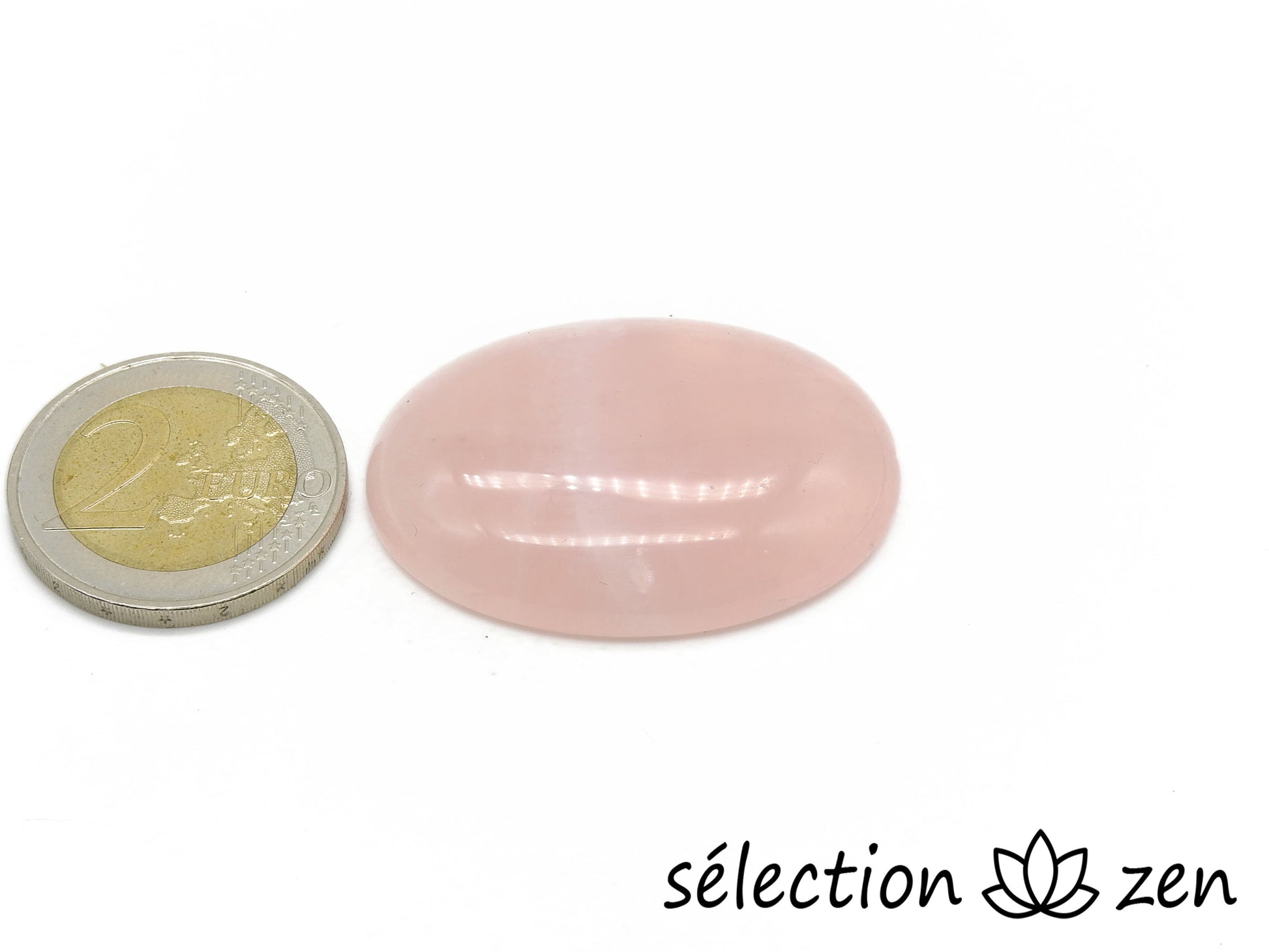 quartz rose cabochon 30x40mm selection-zen