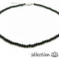 selection zen collier pierre de sable vert argenté 4mm