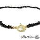 selection-zen collier élégance agate noire pierres irrégulières