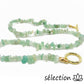 selection-zen collier aventurine pierres irrégulières élégance avec fermoir doré 44cm