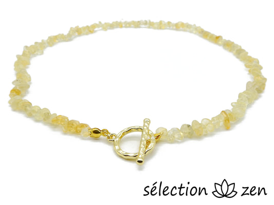 collier citrine pierres irrégulières élégance selection-zen