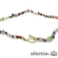 collier élégance pierres irrégulières multicolore selection-zen