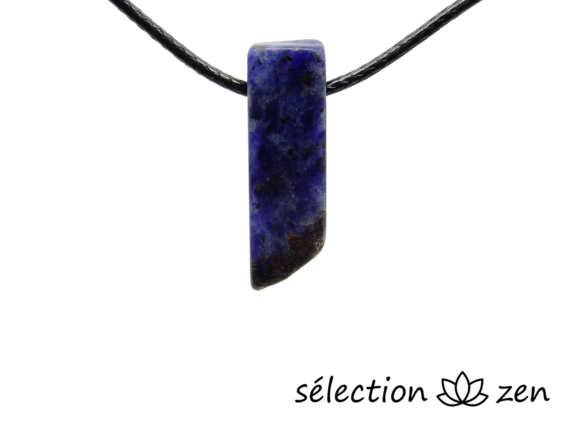 sodalite collier pierre sur cordon selection zen