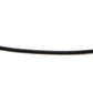 cordon collier noir 2mm avec chaine de réglage argentée 45cm+5cm
