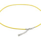 selection zen collier cordon 45cm jaune avec chaine argentée 2mm