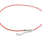 selection zen cordon rouge 45cm avec chaine argentée 2mm 