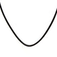 selection zen cordon noir 1.5mm 45cm avec chaine dorée