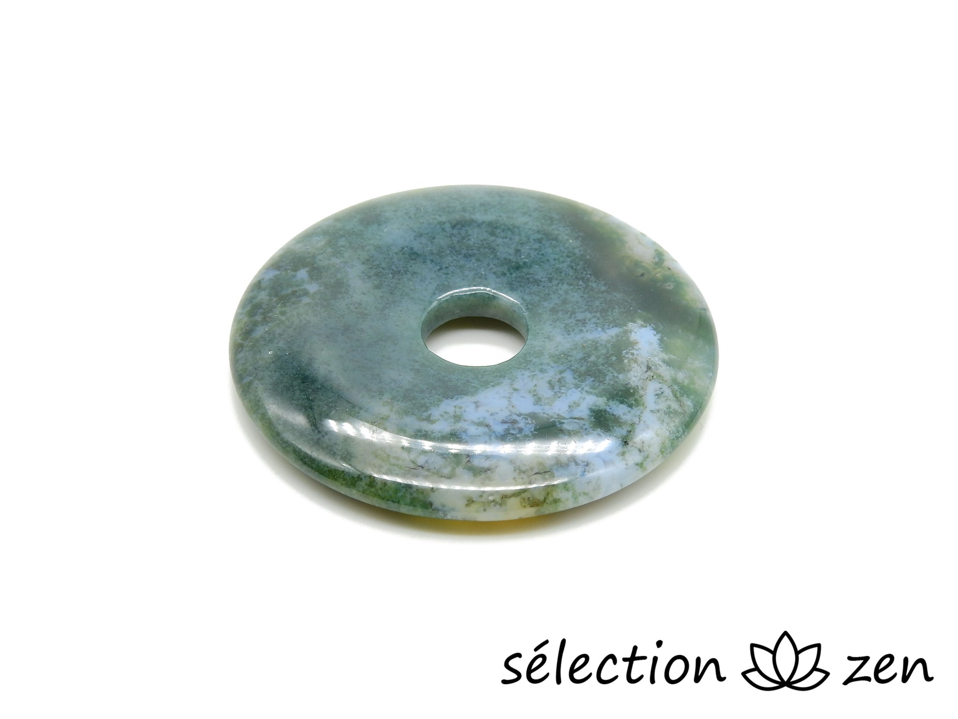 agate indienne donut pi chinois 3,9cm