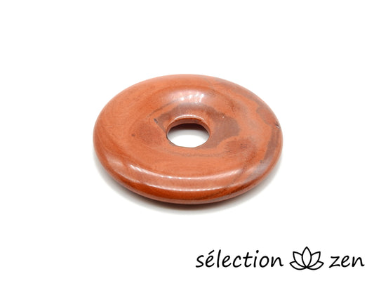 selection zen jaspe rouge donut 3,9cm pi chinois