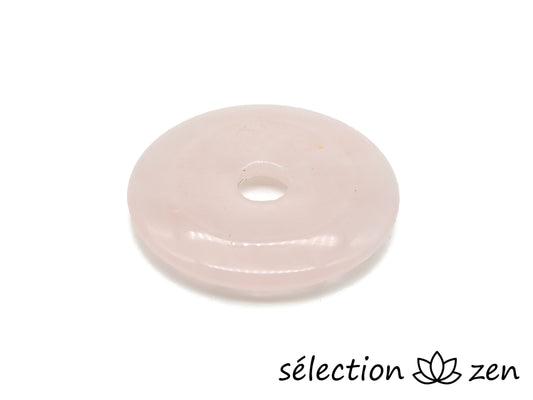 selection zen donut 3,9cm quartz rose