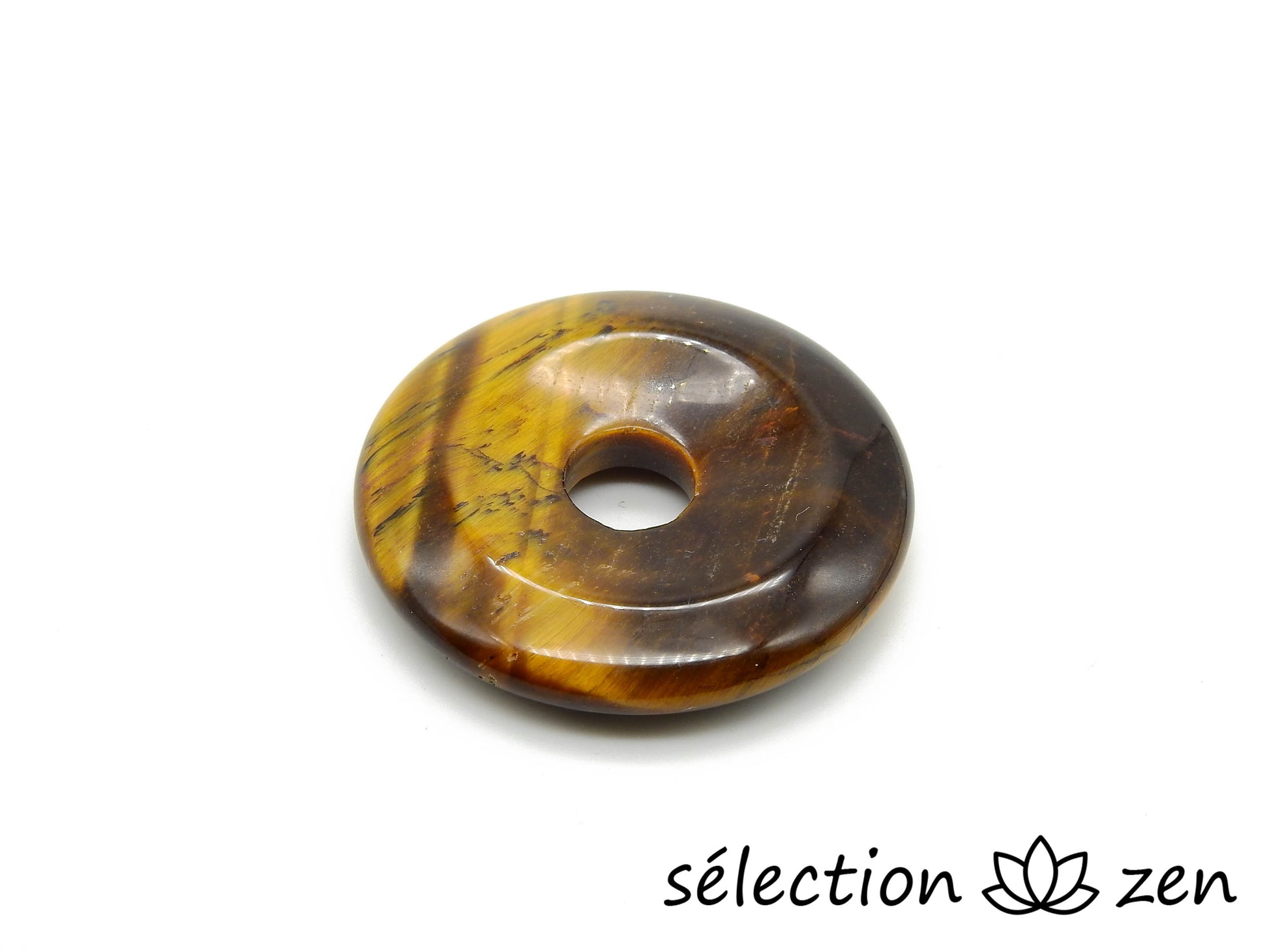 selection zen donut œil de tigre jaune pi chinois 2,9cm