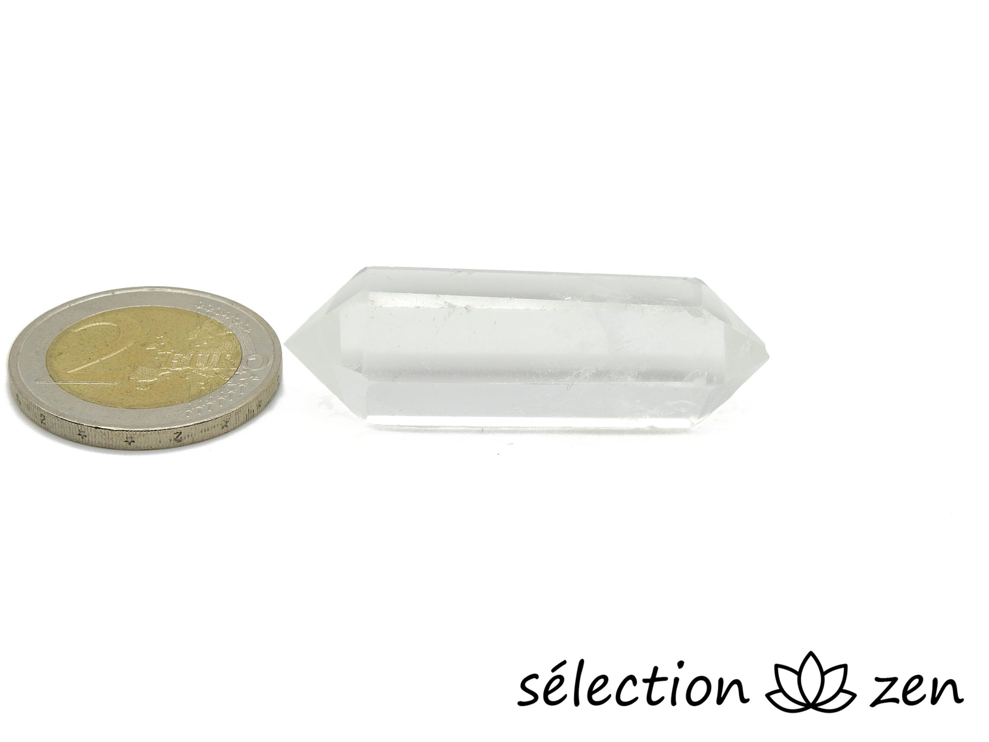 selection-zen cristal de roche double pointe
