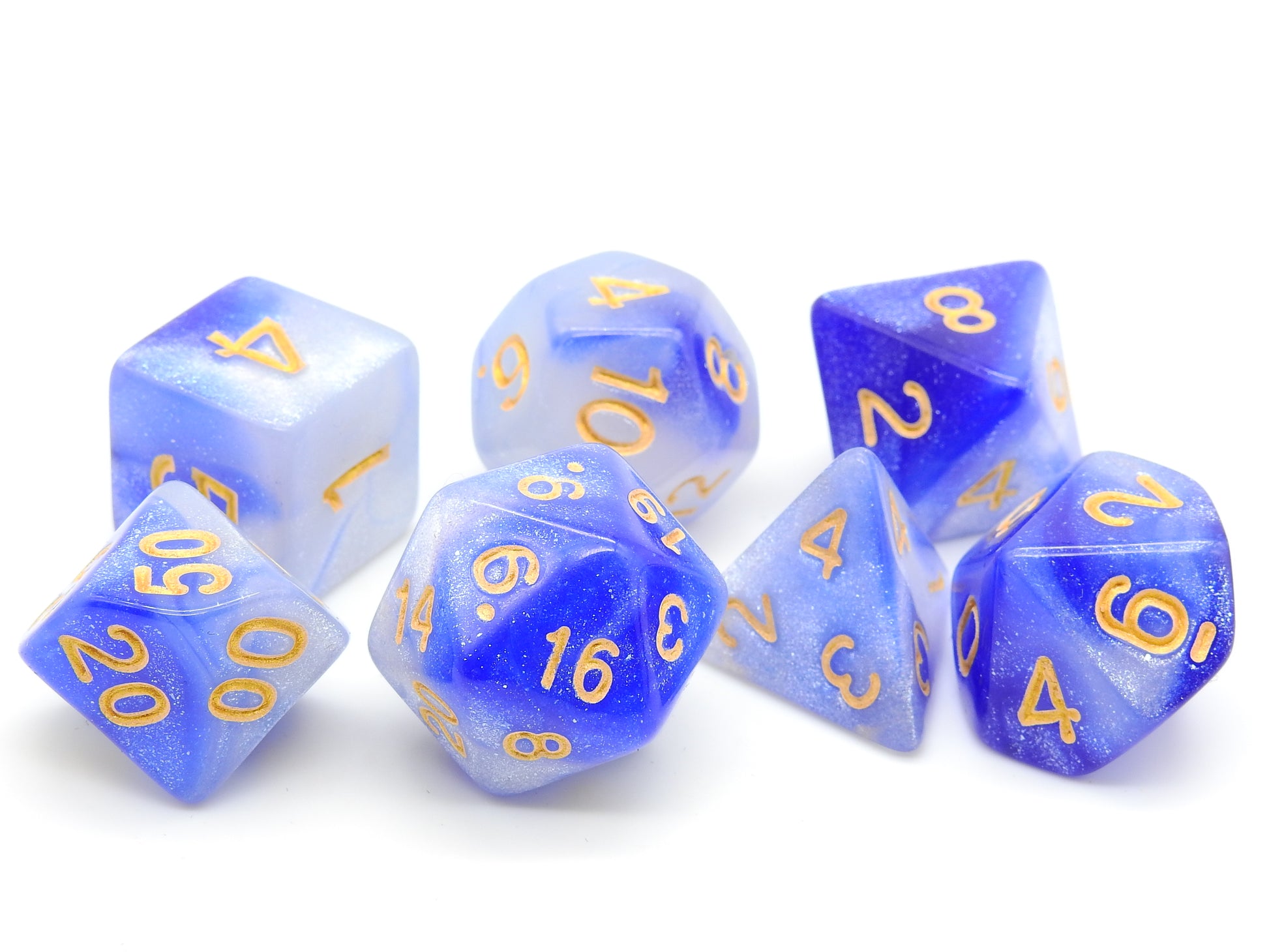 selection-zen lot de 7 dés en acrylique