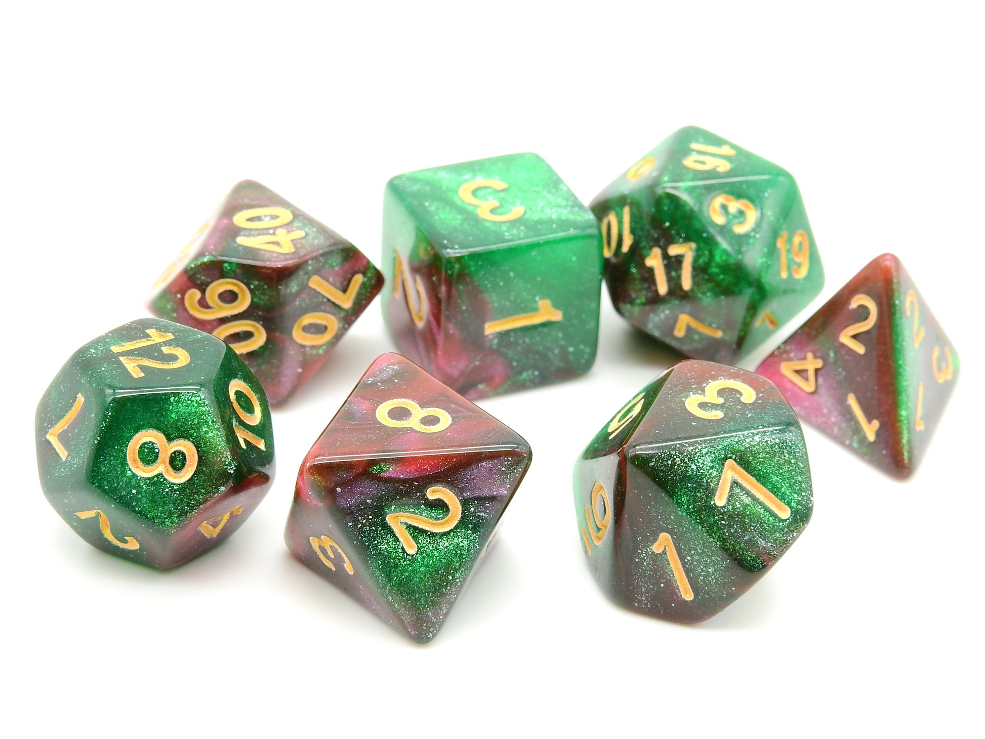 selection-zen lot de 7 dés en acrylique