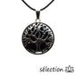 pendentif arbre de vie onyx noir brillant selection zen