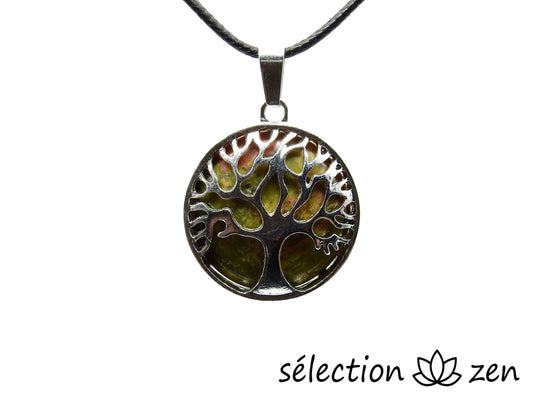 pendentif arbre de vie unakite selection zen