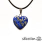 pendentif coeur 2cm lapis lazuli selection zen