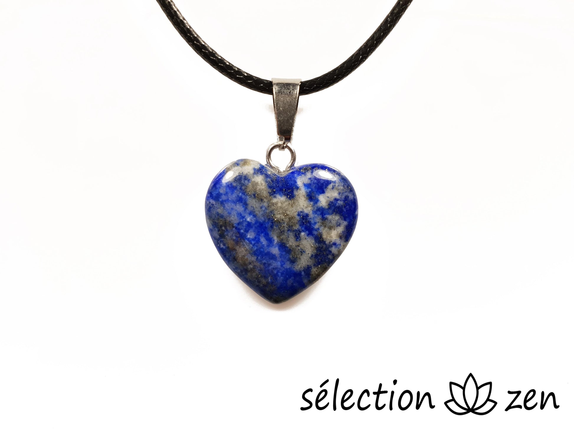 pendentif coeur 2cm lapis lazuli selection zen