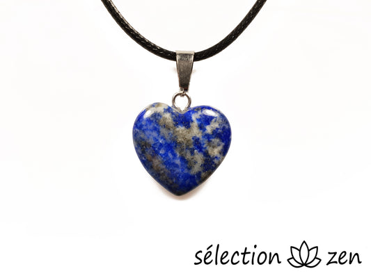 pendentif coeur 2cm lapis lazuli selection zen