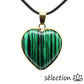 pendentif cœur élégance malachite selection zen