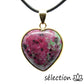 selection-zen pendentif rubis zoisite cœur élégance doré