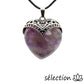 pendentif améthyste cœur vintage selection-zen