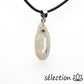 Pendentif druse agate blanche AB01