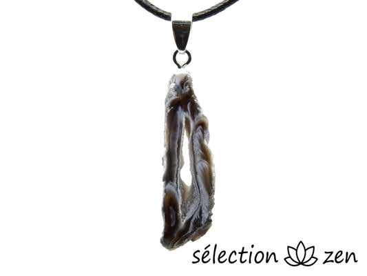 pendentif druse agate noire selection-zen