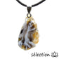 selection zen druse agate noire pendentif