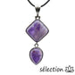 pendentif duo améthyste selection zen