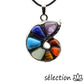 pendentif escargot 7 chakras selection zen