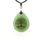 selection-zen pendentif goutte aventurine arbre de vie doré