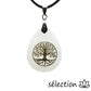 pendentif goutte quartz blanc arbre de vie doré selection zen