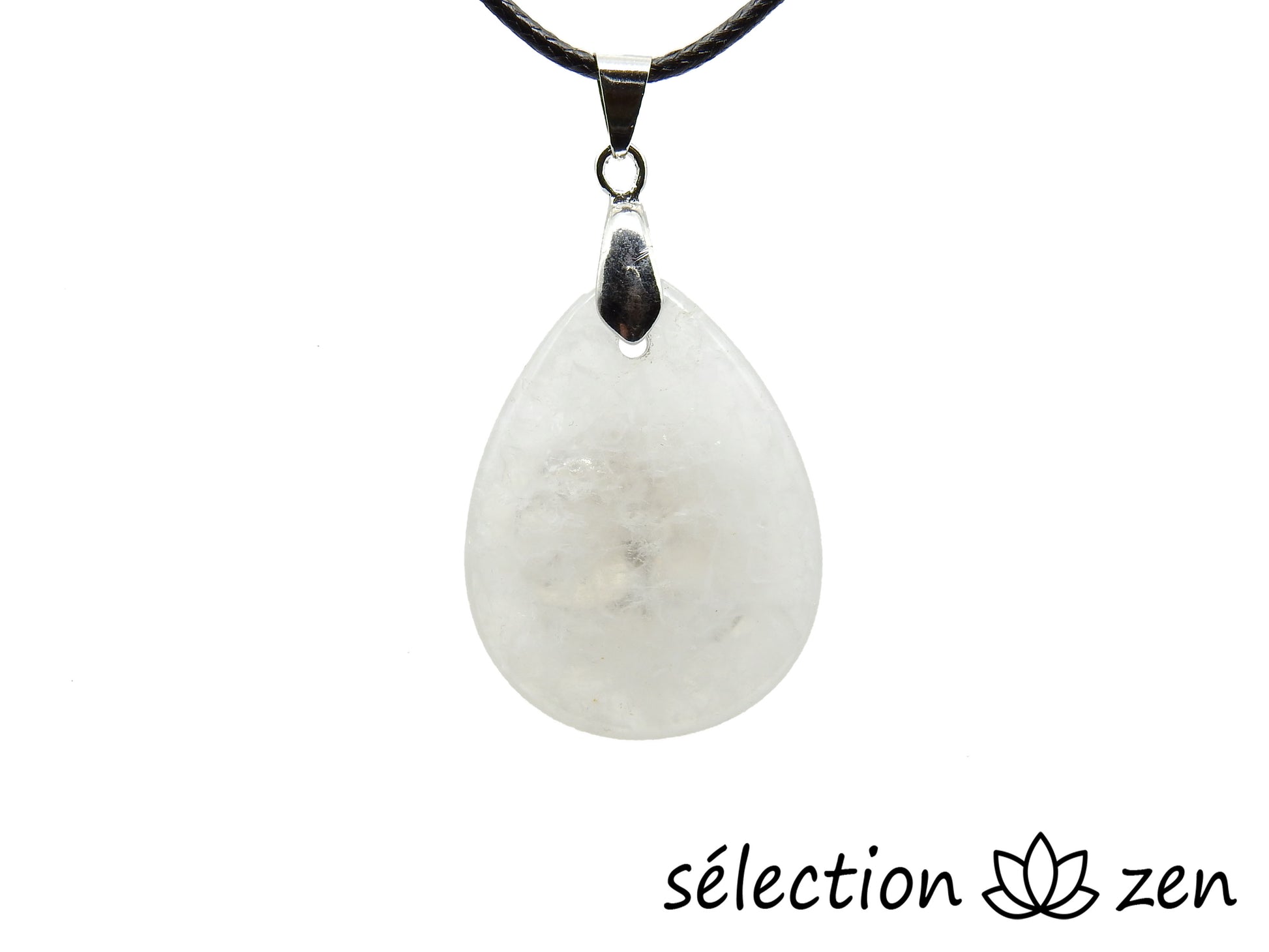 selection-zen quartz blanc pendentif goutte arbre de vie doré