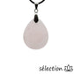 pendentif goutte quartz rose selection-zen
