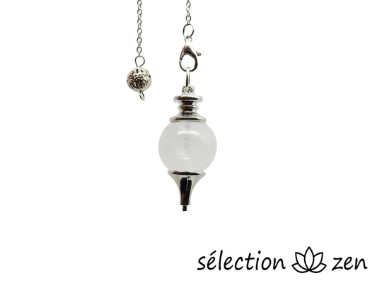 pendule boule quartz blanc selection-zen