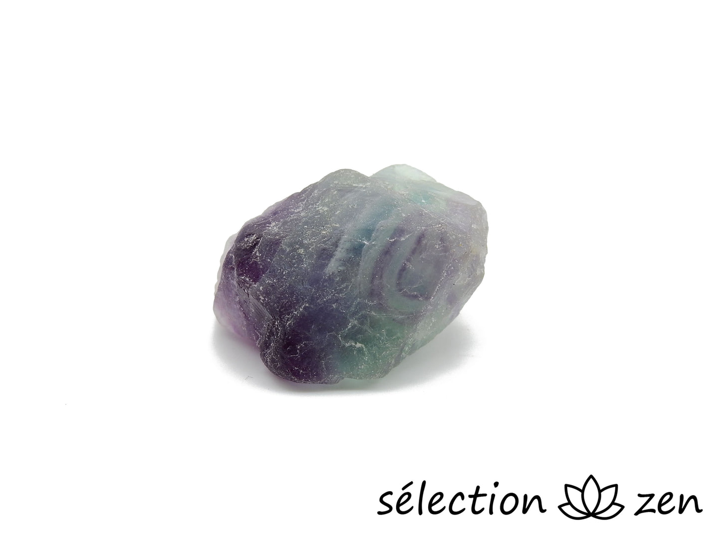 selection zen fluorite pierre brute 3-4cm