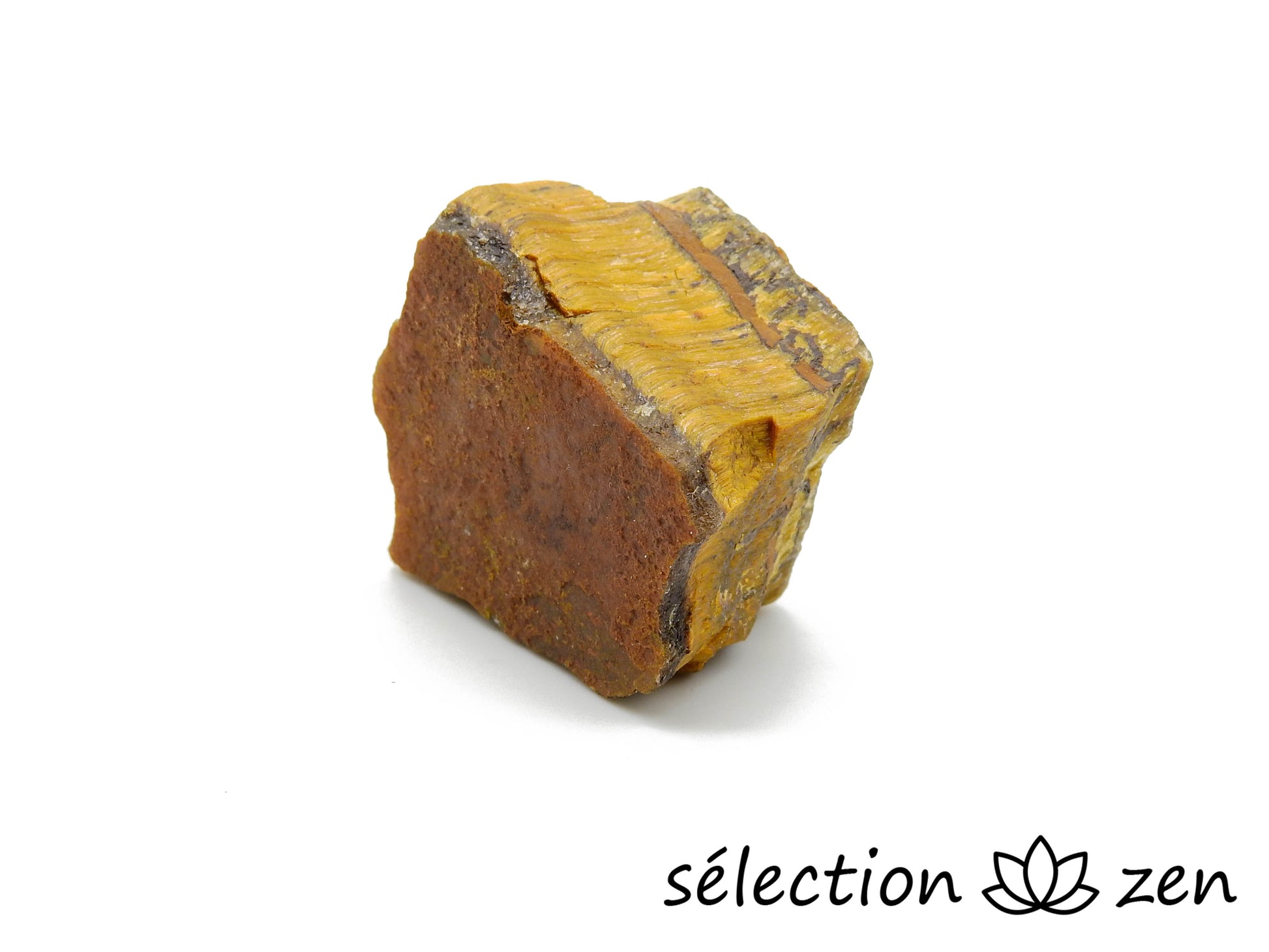 selection zen pierre brute 2-4cm oeil de tigre jaune