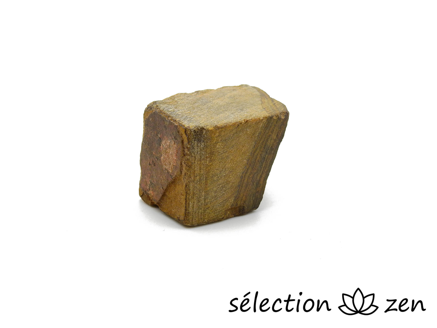 selection-zen pierre brute 2-4cm oeil de tigre jaune
