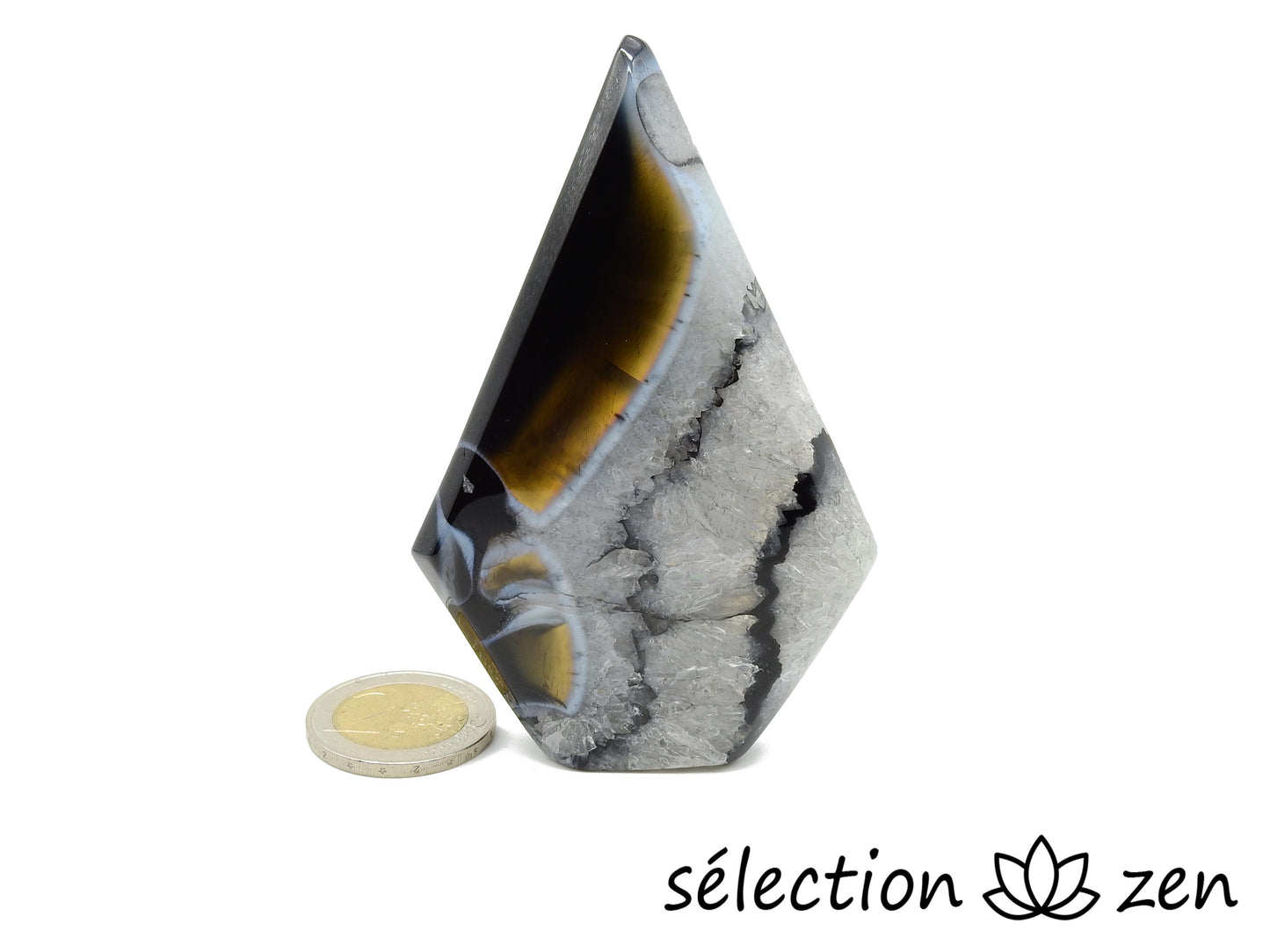 pierre forme libre agate noire selection zen